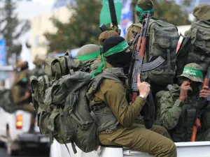 Palestinian Hamas militants in the Gaza Strip. (AFP/ File Photo)