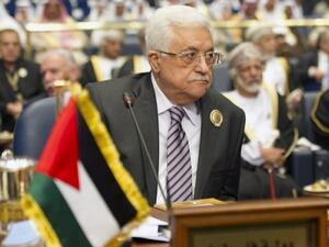 Palestinian leader Mahmoud Abbas attends the 25th Arab League summit in 2014 (AFP/Yasser al-Zayyat)