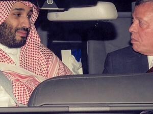 ولي ولي العهد وزير الدفاع السعودي الأمير محمد بن سلمان، والعاهل الأردني الملك عبدالله الثاني