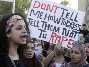 An anti-harassment demonstration in Cairo (AFP/File)