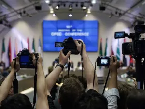 OPEC and non-OPEC countries signed a deal last November aimed at cutting production by 1.8 million barrels a day. (AFP/ Joe Klamar)