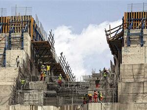 Ethiopia has been constructing the Rennaissance Dam since 2011 over the Blue Nile, one of Egypt’s major sources of freshwater, and is expected to be completed within the coming period. (AFP/File)