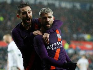 أغويرو يقود مانشستر سيتي لفوز صعب