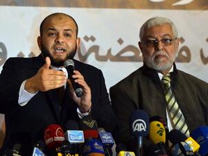 أحمد عارف في مؤتمر صحفي سابق - أ ف ب