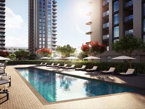 Prices at the new project will start from $122,500 (AED450,000), with eight different unit types available, including studios, and one-, two-, and three-bedroom apartments. (Aldar Properties) Prices at the new project will start from $122,500 (AED450,000), with eight different unit types available, including studios, and one-, two-, and three-bedroom apartments. (Aldar Properties)