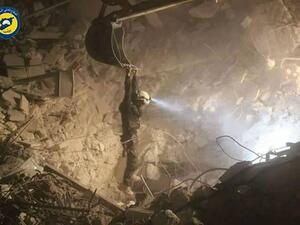 الدفاع المدني:  يبحثون عن الحياة بين زوايا الموت..