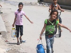 حلب تعاني انقطاع المياه منذ ثلاثة اسابيع