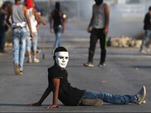 جانب من الاشتباكات بين قوّات الاحتلال الإسرائيلي وشبّان فلسطينيين