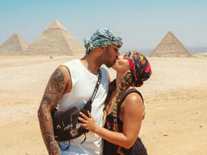 Alicia arrived with her family to Egypt last Wednesday (Source: alicia keys - Twitter)