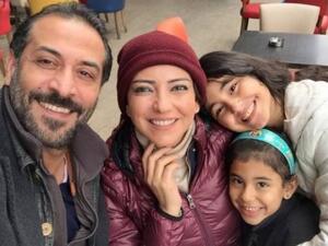 Syrian actors Amal Arafa and Abdel Minem Amairi are no longer a couple. (Laha Magazine)