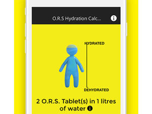 The app helps you calculate the correct amount of water you need to stay hydrated. (Trade Arabia)