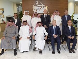 Officials at the signing ceremony held in Dhahran