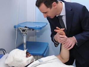 بشار الاسد يعود جرحاه