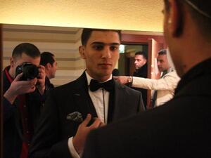 Assaf before going on stage at his Grand Park Hotel concert in Ramallah. (Image: Facebook)
