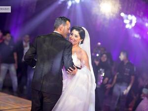 Beautiful bride Ayten Amer and her husband on their wedding day. (Facebook)