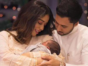 Balqees Fathi surprised everyone with the birth of her little one named Turki (Source: balqeesfathi / Instagram)