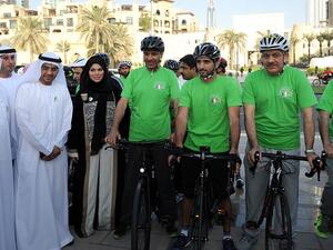 هزاع يشارك بحملة "يوم بلا مركبات"