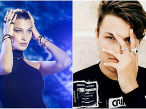 بيلا حديد وشقيقها أنور