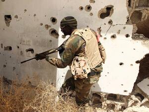 A member of the Libyan army on patrol in Benghazi. (AFP/File)