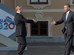  الرئيس الروسي فلاديمير بوتين واباما 