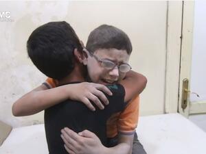 أوقع قصف النظام على باب النيرب بحلب أربعة قتلى جميعهم من الأطفال - يوتيوب
