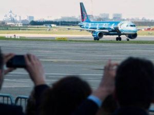 اقلاع أول طائرة من مطار بروكسل منذ اعتداءات 22 اذار