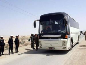 20 حافلة دخلت الضمير الواقعة في القلمون الشرقي لنقل المسلحين وأهاليهم
