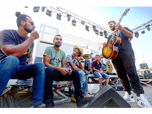 Egyptian band Cairokee and Huawei Technologies collaborate together. (Facebook)