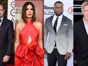 هاريسون فورد و 50 سنت وساندرا بولوك وليونردو دي كابريو