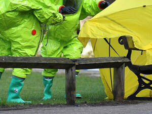 British police at the place of chemical attack (AFP/File Photo)