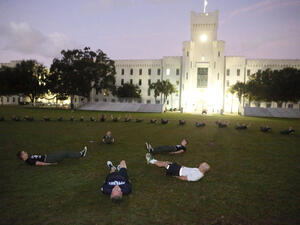 The Citadel Military College in South Carolina announced it would not permit a uniform exception for an incoming student who wears hijab. (The Citadel)