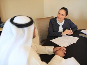 
فريق العمل في قسم الموارد البشرية التابع لـ أكور للفنادق الشرق الأوسط يجري مقابلات توظيف