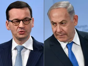 Polish Prime Minister Mateusz Morawiecki and his Israeli counterpart Benjamin Netanyahu have argued about the Holocaust before. (AFP/ File Photo)