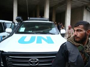 الامم المتحدة القت اولى المساعدات الانسانية في دير الزور