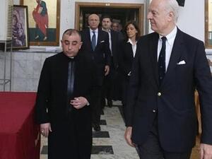 دي ميستورا يزور ديرًا قرب دمشق