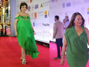 صور النجمات بإطلالات من اللون الأخضر في فعاليات مهرجان الجونة

