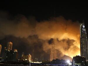 A building in Dubai burns, AFP/File