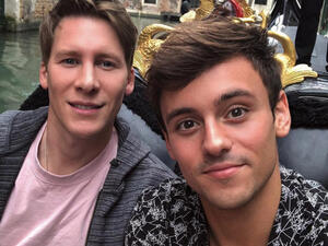 Black and Daley exchanged wedding vows last year (source: dlanceblack / Instagram ) 