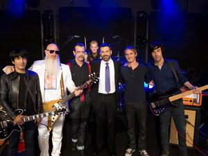 Eagles of Death Metal during an appearance on The Jimmy Kimmel Show. (Facebook)