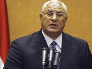 الرئيس المصري السابق عدلي منصور