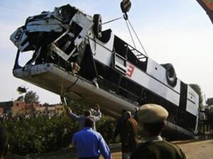Four people were killed and seven others injured Monday when a bus collided with a tailer in Upper Egypt. Image used for illustrative purposes. (AFP/File)