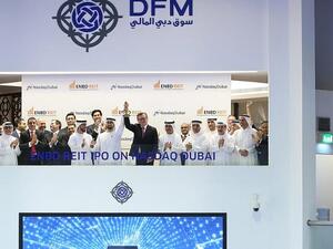 Hesham Abdulla Al Qassim, Vice Chairman and Managing Director of Emirates NBD, today rang the market-opening bell to celebrate the listing of the bond on Nasdaq Dubai. (Courtesy of Emirates NBD)