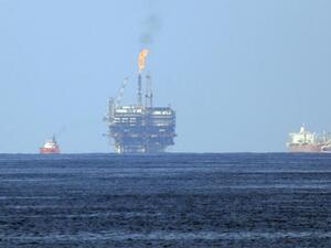 Eni's offshore oil terminal is seen off the Libyan coast. (AFP/File)