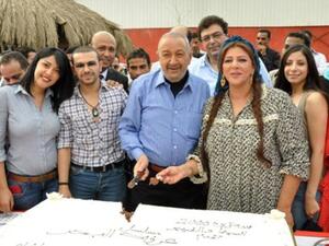 Nour El Sharif on set of drama
