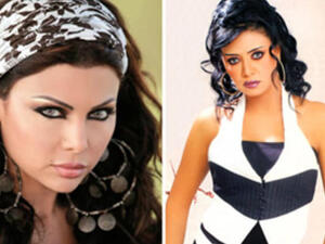 Rania Yousif and Haifa Wahbi