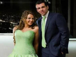 Dunia and her fiance Ramy