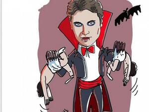 The cartoon posted of Ahmed Ezz on Zeina's Instagram account. (Al Watan Voice)