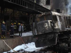 Fiery crash at Cairo train station kills 25. (AFP/ File)