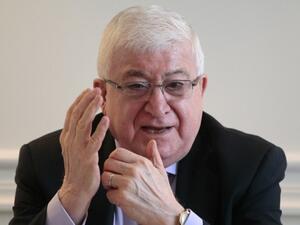 الرئيس العراقي دعا المتظاهرين للتهدئة وإخلاء مبنى البرلمان - ارشيف