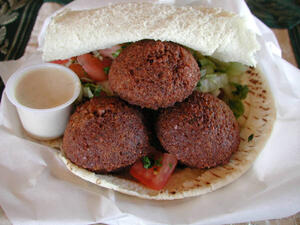 A falafel sandwich. (AFP/File)